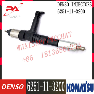 095000-6640 6251-11-3200 6251-11-3201 Komatsu Injector สําหรับ SAA6D125E-5C/5D เครื่องยนต์